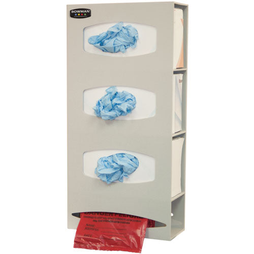 Bowman Dispensers PS004-0212 Triple Glove and Single Roll Bag Dispenser