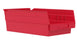 ShelfMax - Storage Bin Red Plastic 4-1/8 X 6 X 11-5/8 Inch - 30040RED