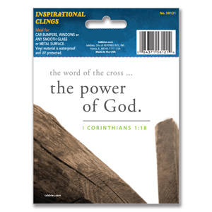 Tabbies Theology Inspirational Clings - 4-1/2"H x 4-1/2"W, 15 per Box