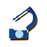 Healthmark Closed Container Locks - Blue, 100 Per Pack - HMK-3030 BL