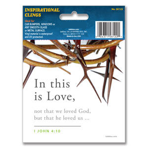 Tabbies Theology Inspirational Clings - 4-1/2"H x 4-1/2"W, 15 per Box