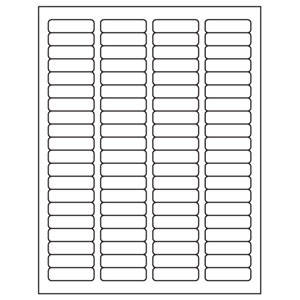 Tabbies Laser / Inkjet Blank Label Sheets, - Use Template No. 5167 - 1/2" H x 1-3/4" W, - 8,000 per Pack - 40150