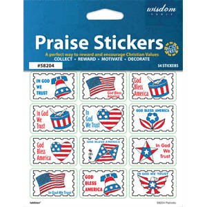 Tabbies Children's Stickers, "Children's Praise Stickers", "White"- 1-3/8"W x 7/8"H, 10 pack per Box