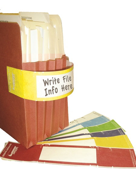 Tabbies File Pocket Handles, - 9-5/8"W x 2"H, 6 Pack per Box- 68860