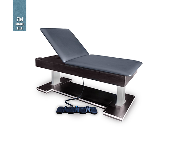 Hausmamann Econo Bariatric Hi-Lo Treatment Table with Power Backrest - 78" x 32" x 22"-31"