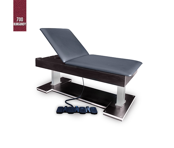 Hausmamann Econo Bariatric Hi-Lo Treatment Table with Power Backrest - 78" x 32" x 22"-31"