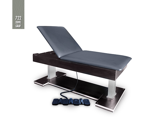 Hausmamann Econo Bariatric Hi-Lo Treatment Table with Power Backrest - 78" x 32" x 22"-31"
