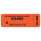 Tabbies Billing/Collection Labels "Attention Office Staff: Co-Pay $___ Collect at Time of Visit" , Fluorescent Red- 3"W x 1"H, 500 per Roll - 40566
