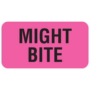 Tabbies Care Instruction Labels "FOR EUTHANASIA", Fluorescent Yellow - 1-5/8"W x 7/8"H, 560 per Roll
