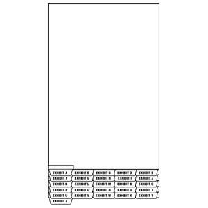 Tabbies Printed Index Dividers - 8-1/2"W x 11"H, 26 per Pack
