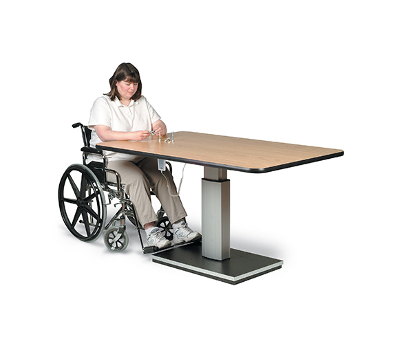 Hausmann Electric Work Table - 60" x  36" x 27"-43", - 4375