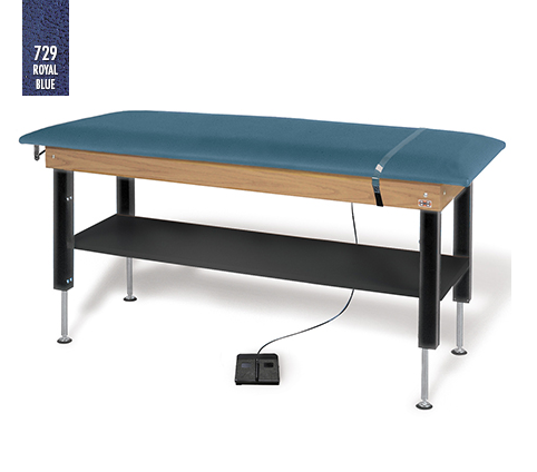 Hausmamann Hi-Lo Power Plinth Table with Shelf - 78" x 30" x 27"-37"