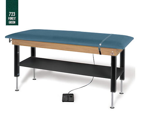 Hausmamann Hi-Lo Power Plinth Table with Shelf - 78" x 30" x 27"-37"