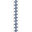 Tabbies Numerical Exhibit Index Tabs, Blue Color Edge - 1/2" in, - 5 packs per Box