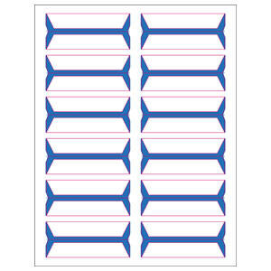 Tabbies Acme Abgor Compatible Wrap-Around File Folder Labels - 3/4" H x 3-1/2" W, - 240 per Pack