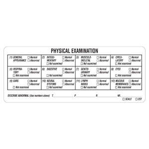 Tabbies Examination Record Labels - 4-3/4"W x 1-7/8"H, 240 Per Roll - V-AN319