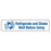 Tabbies Medication Instruction Labels, "REFRIGERATE AND SHAKE WELL BEFORE USING", "White & Blue" - 1-5/8"W x 7/8"H, 500 per Roll - V-FP704