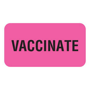 Tabbies Care Instruction Labels "FOR EUTHANASIA", Fluorescent Yellow - 1-5/8"W x 7/8"H, 560 per Roll