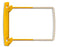 Tabbies Jalemaclip Fastener Yellow - 5" Capacity, Holes 2-3/4" Center to Center - 100 per Box - 56804