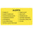 Tabbies Labels "Alerts Diabetic/Heart Condition/On Anticoagulants/Coumadin Patient/Pacemaker/No Epinepherine/Mitral Valve Prolapse/Name" , Fluorescent Chartreuse  -3-1/4"W x 1-3/4"H, 250 per Roll - MAP3400