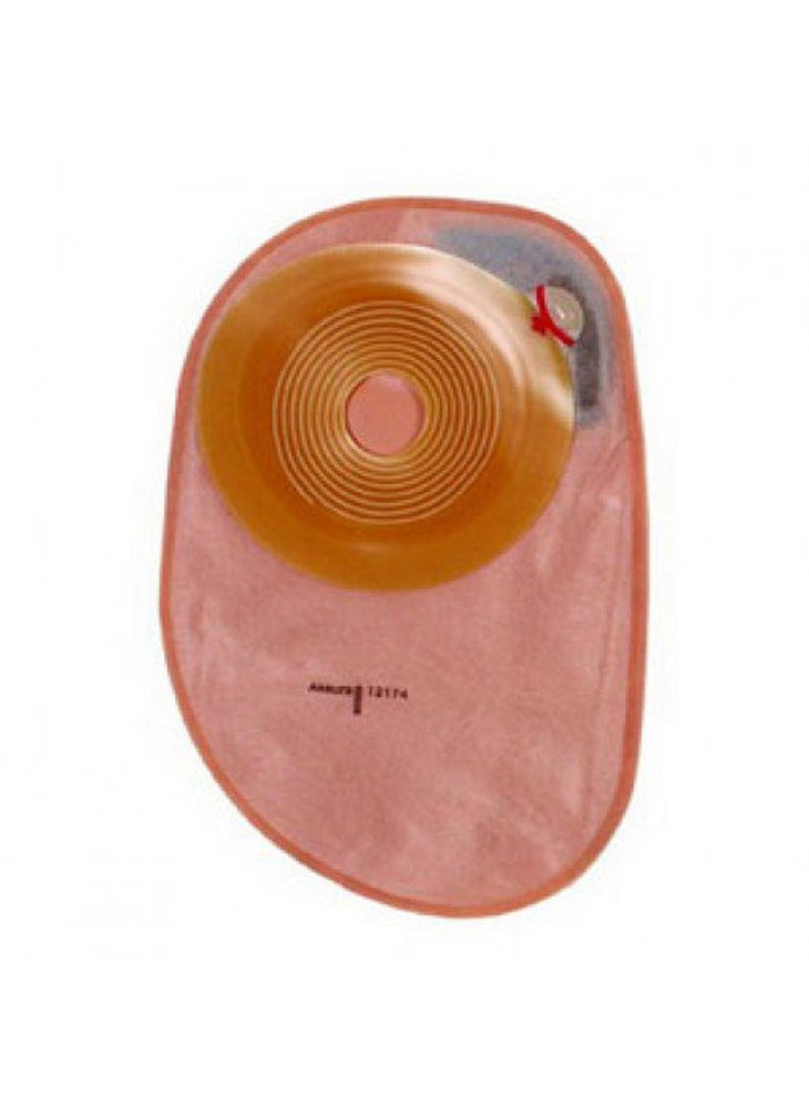 Coloplast Assura Colostomy Pouch One-Piece System 5 Inch Length, Mini 13/16 to 2-1/8 Inch Stoma Closed End Flat, Trim to Fit - 12110