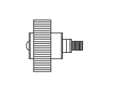 Allied Healthcare Vacutron Suction Regulator Continuous 0 - 300 mmHg Bacteria Filter to Barb Outlet DISS Hand Tight Adapter - 22-13-1511