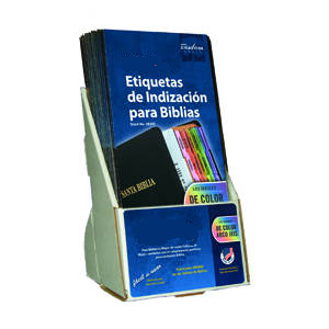 Tabbies Bible Tab Display, "Spanish Tabs", "White"- 5"W x 9"H x 4-1/2"D, 20 per Pack - 48347