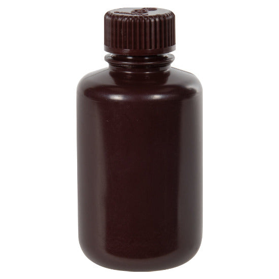 US Plastic Corp. Thermo Scientific Nalgene HDPE Narrow Mouth Amber Bottle with Cap