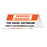 BeSafe Messaging Bilingual Table Tents - Orange & White, 8" x 3.875", Pack of 10