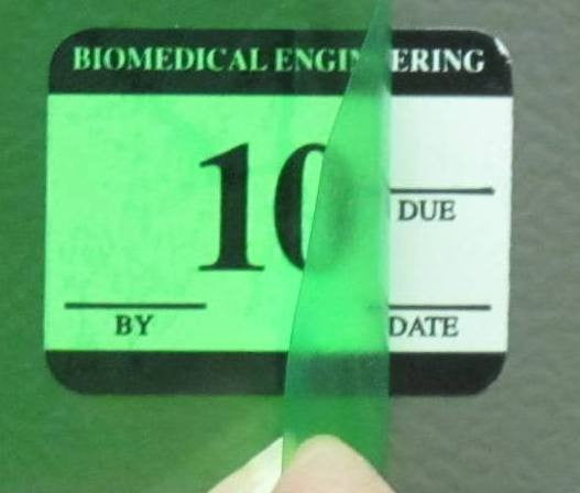 Medical Labels - Colored Unishield Label Protector, 2-1/2" x 1-1/2"