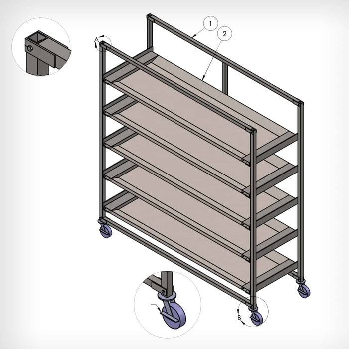 Mopec Guardian Rack Quick Deploy Morgue Rack & Body Tray System