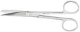 Economy - Operating Scissors 5-1/2 Inch Length Floor Grade Stainless Steel Finger Ring Handle Curved Blade Sharp Tip / Blunt Tip - EG5-46