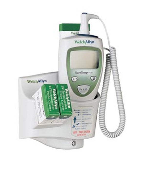 Welch Allyn Model 690 Electronic Thermometer, Wall Mount, Oral Probe, Oral Probe Well, 2-Year Limited Warranty - 01690-400