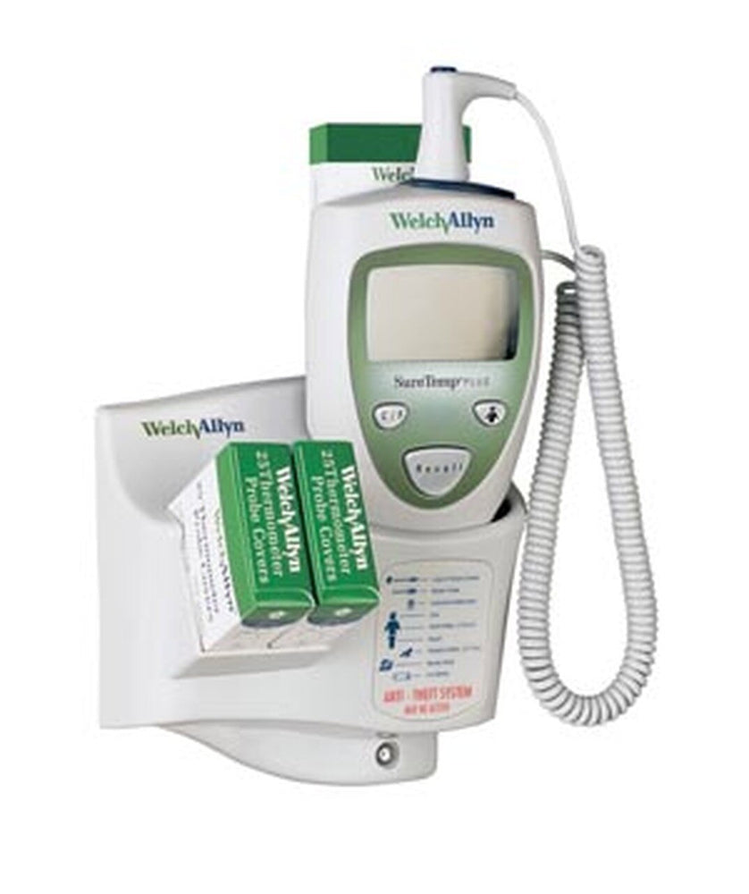 Welch Allyn Model 690 Electronic Thermometer, Wall Mount, Oral Probe, Oral Probe Well, 2-Year Limited Warranty - 01690-400