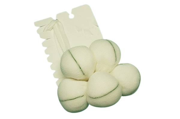 Fabco Tonsil Sponges X-Ray Detectable, Tape-Strung, Fiber-Filled - 100 Cards paer Case