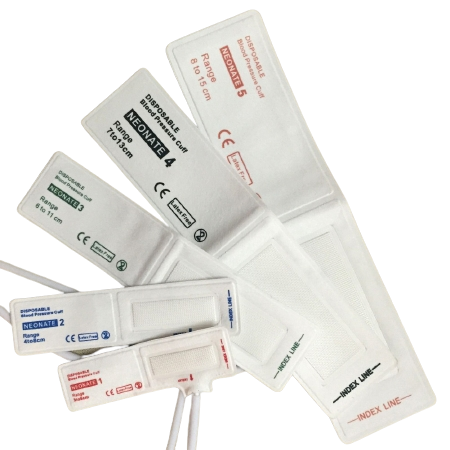 Welch-Allyn Blood Pressure Cuff, Size-01 Neonate, Soft Disposable, 1- Tube, Female NeoQuik (#5082-300) Connector, Case of 40 Cuffs - NEO-1-1