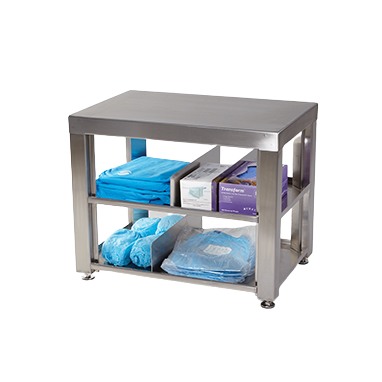 HCL Stainless Steel Bench with Storage, 24 x 16 - 20567
