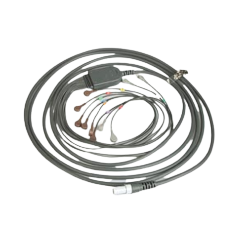 Welch Allyn 10 Lead Patient Cable for Q-Stress. AHA 25" lead wires with snap connection - 60-00181-01