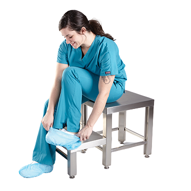 HCL Stainless Steel Bench with Foot Stool - 20568