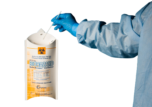 Whitney Medical Solutions Safe-Keeper Box - Hanging, Disposable Biohazard Waste Container - BH2005