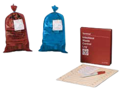 Whitney Medical Solutions Biohazard Bags and Starter Sets - Printed Red