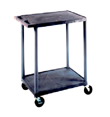 Healthmark Plastic Utility Carts - 2 Shelf - 24" x 18" x 33" in, - HMK-HE-32
