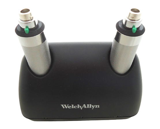 Welch Allyn Desk Charger with 2 NiCad Handles - 71630