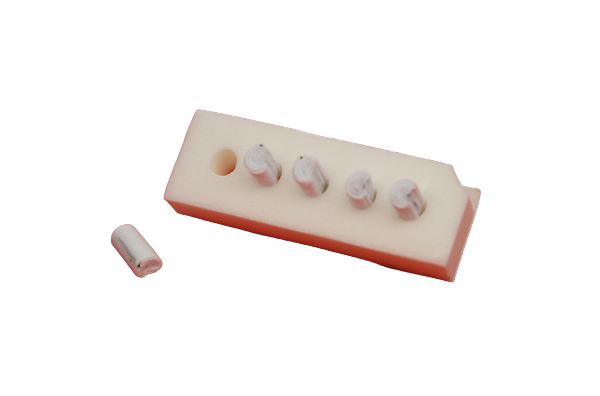 Fabco Kittner (“K”) Dissector Sponges Sterile, X-Ray, 5/8" X 1/4" - 100 Pouches per Box, - 31001010