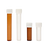 Starplex "10ml" Clear, Flat Bottom Vial, Unlabeled, White Screw Cap Separate, (Non-Sterile) - V102-NL