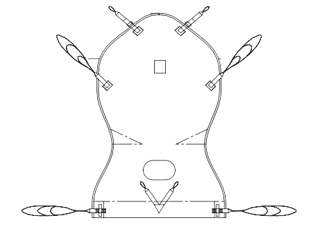 Handicare Comfort Care Spacer Sling Head Support
