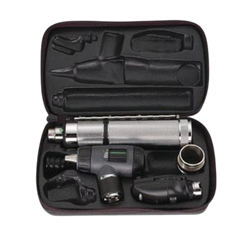 Welch Allyn 23820 Otoscope, 11710 Ophthalmoscope, 71000 Handle, and Hard Case - 97100-M