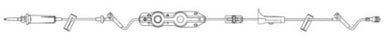 B. Braun Outlook Pump Set 15 Drops / mL Drip Rate 120 Inch 2 Ports - NF3130