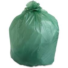 Medegen Medical Products - Trash Bag 55 gal. Light Green LLDPE 1.2 mil 43 X 47 Inch Star Seal Bottom Coreless Roll - X3046