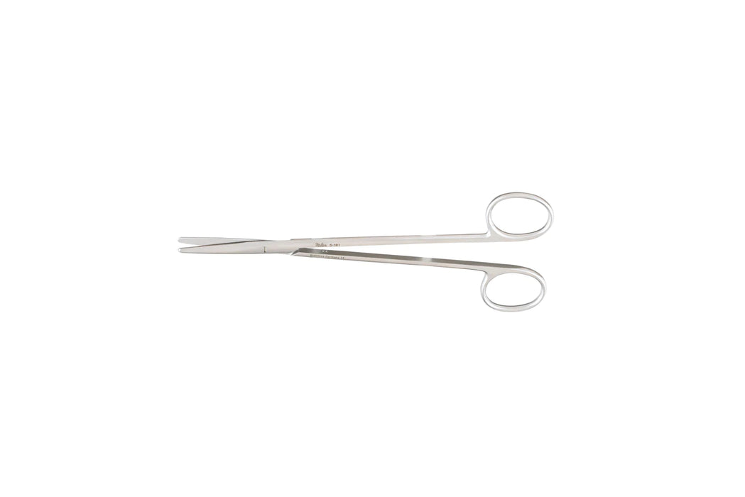 Miltex - Dissecting Scissors Metzenbaum 8 Inch Length OR Grade German Stainless Steel NonSterile Finger Ring Handle Straight Blade Blunt Tip / Blunt Tip - 5-183